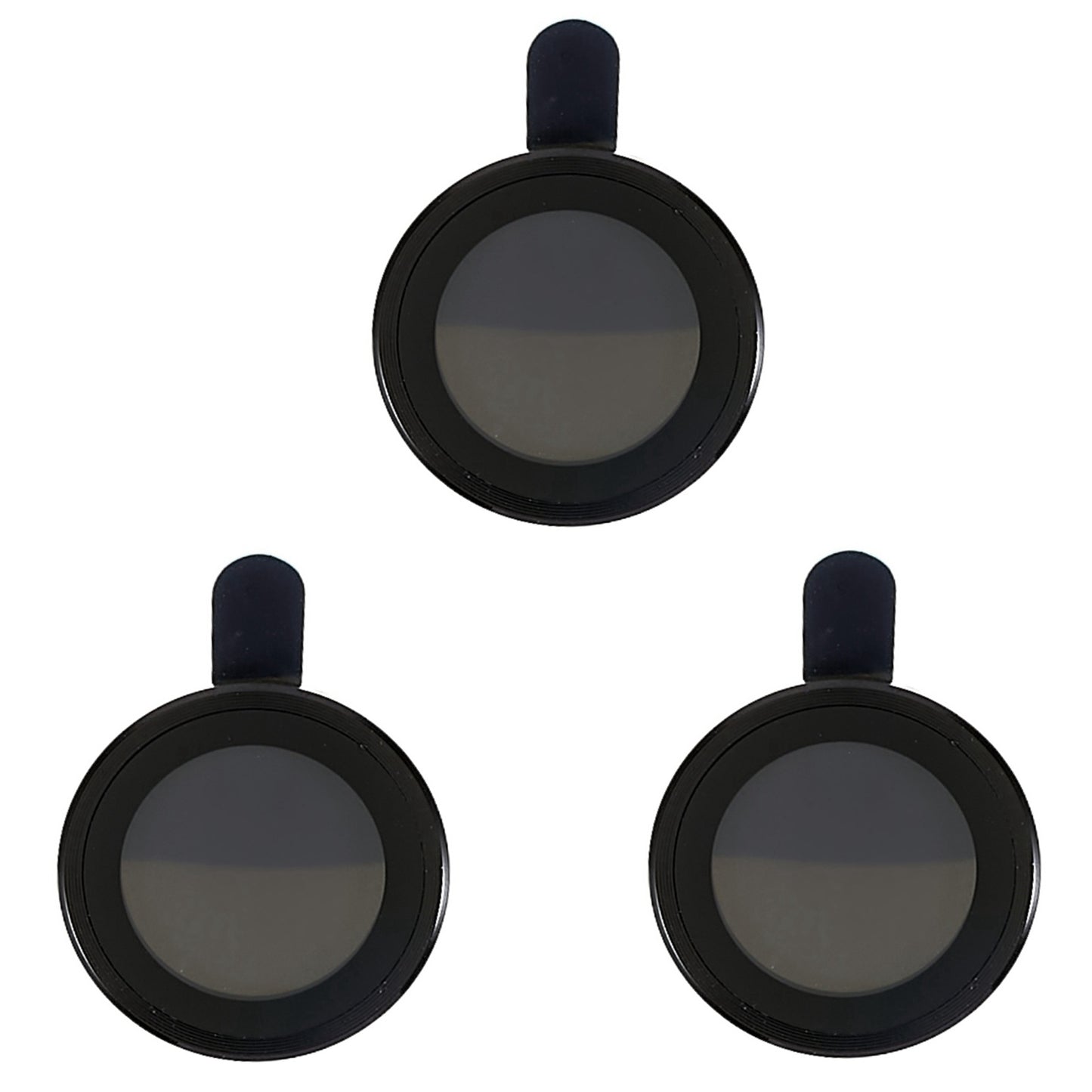For iPhone 15 Pro / 15 Pro Max Electroplating Camera Lens Protector Set Metal Ring Tempered Glass Lens Cover Film