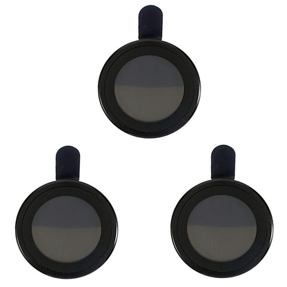 For iPhone 15 Pro / 15 Pro Max Electroplating Camera Lens Protector Set Metal Ring Tempered Glass Lens Cover Film
