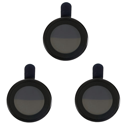 For iPhone 15 Pro / 15 Pro Max Electroplating Camera Lens Protector Set Metal Ring Tempered Glass Lens Cover Film