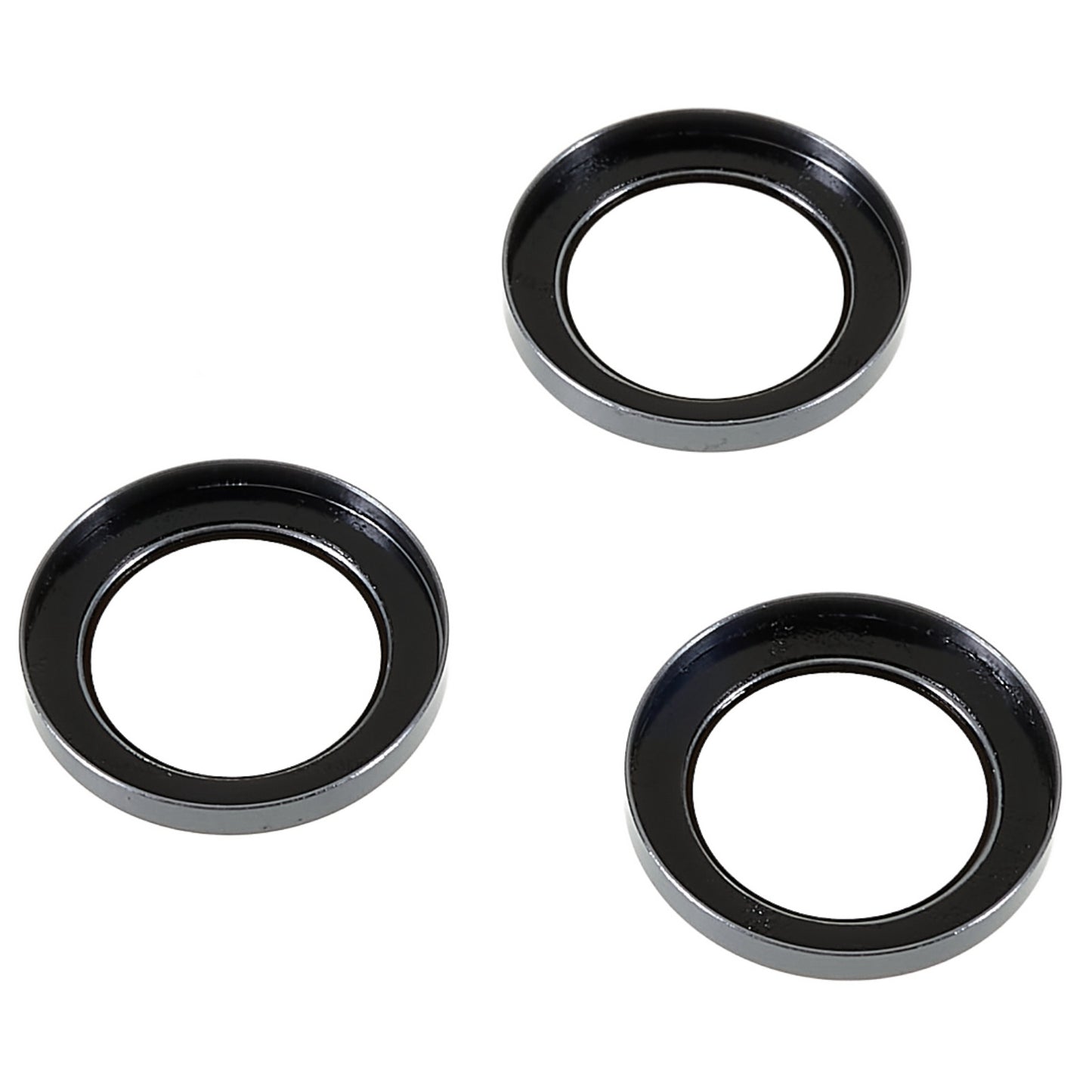 For iPhone 15 Pro / 15 Pro Max Electroplating Camera Lens Protector Set Metal Ring Tempered Glass Lens Cover Film