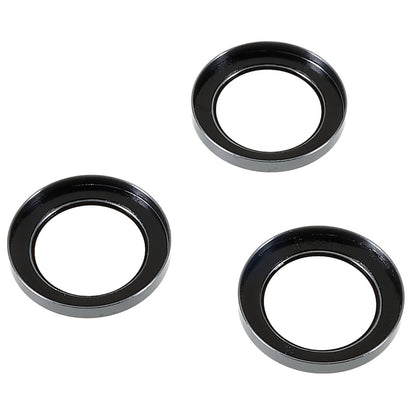 For iPhone 15 Pro / 15 Pro Max Electroplating Camera Lens Protector Set Metal Ring Tempered Glass Lens Cover Film