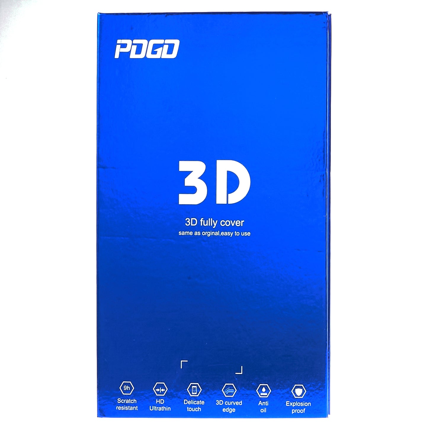 PDGD For iPhone 15 3D Arc Edge Cold Carving Screen Protector High Aluminum-silicon Glass Silk Printing Film with Dust-proof Net