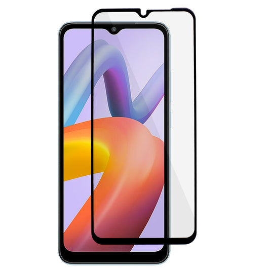 Screen Protector for Xiaomi Redmi A1 4G / A2 4G , Silk Printing Black Edge Full Cover Full Glue Tempered Glass Film