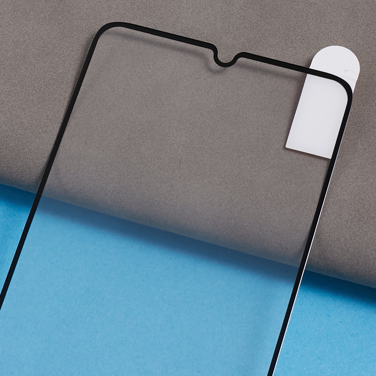For Realme C51 Electroplated Silk Printing Black Edge Tempered Glass Screen Protector Full Cover Full Glue HD Film