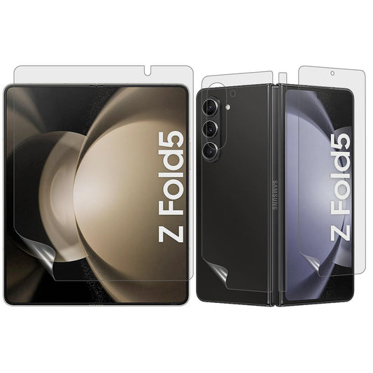 For Samsung Galaxy Z Fold5 5G 1 Set Smooth TPU Film Inside + Front Screen + Hinge + Back Protector
