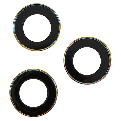 For iPhone 15 Pro / 15 Pro Max Camera Lens Protector Rhinestone Metal Frame + Tempered Glass Rear Lens Film