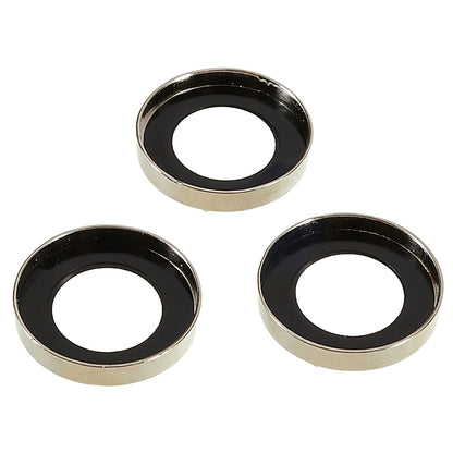 For iPhone 15 Pro / 15 Pro Max Camera Lens Protector Rhinestone Metal Frame + Tempered Glass Rear Lens Film