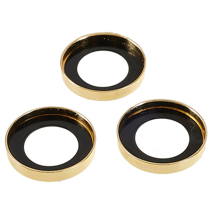 For iPhone 15 Pro / 15 Pro Max Camera Lens Protector Rhinestone Metal Frame + Tempered Glass Rear Lens Film