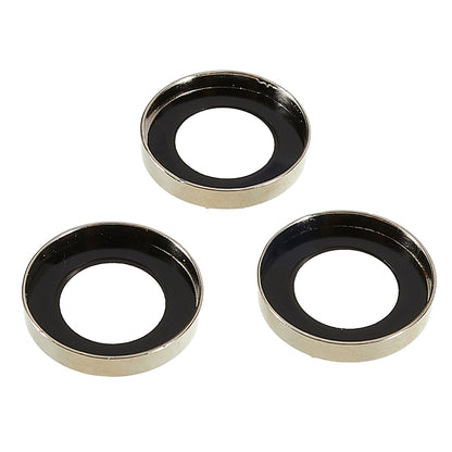 For iPhone 15 Pro / 15 Pro Max Camera Lens Protector Rhinestone Metal Frame + Tempered Glass Rear Lens Film