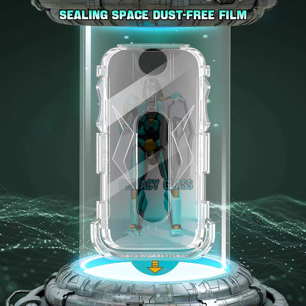 JRNLT For iPhone 15 Plus 28 Degree Anti-spy Tempered Glass Film Shatter-proof Full Cover Screen Protector