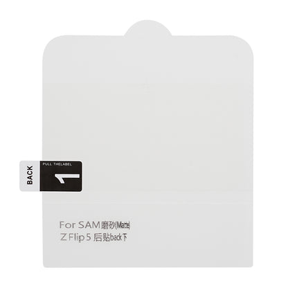 For Samsung Galaxy Z Flip5 5G 1 Set TPU+PET Hydrogel Film Full Cover Front Screen Protector + Back Film