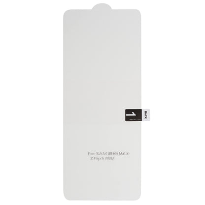 For Samsung Galaxy Z Flip5 5G 1 Set TPU+PET Hydrogel Film Full Cover Front Screen Protector + Back Film