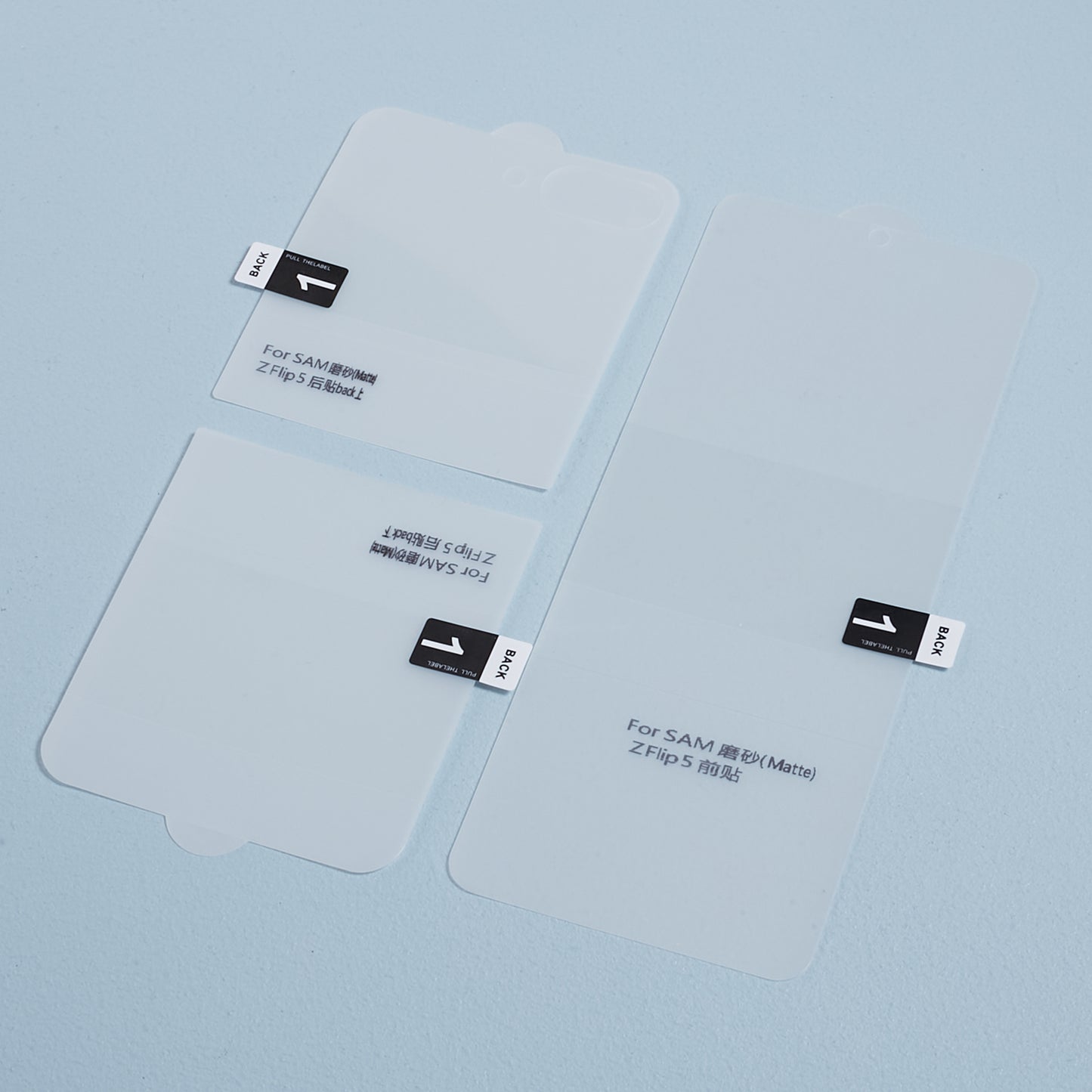 For Samsung Galaxy Z Flip5 5G 1 Set TPU+PET Hydrogel Film Full Cover Front Screen Protector + Back Film