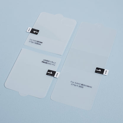 For Samsung Galaxy Z Flip5 5G 1 Set TPU+PET Hydrogel Film Full Cover Front Screen Protector + Back Film