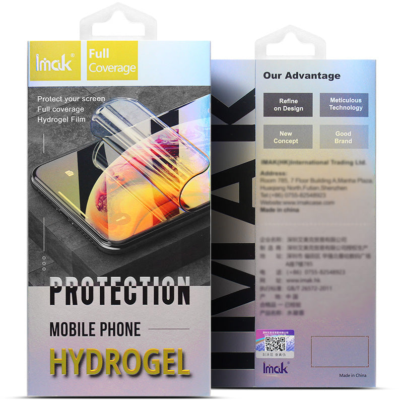 IMAK 2Pcs  /  Set Hydrogel Film III for Nothing Phone (2) Full Cover Phone Back Protector Clear TPU Film