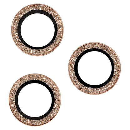 For iPhone 15 Pro / 15 Pro Max Camera Lens Protector Set Tempered Glass Glitter Bling Ring Lens Film