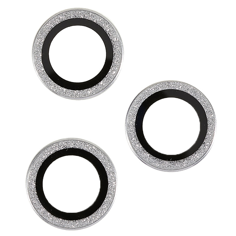 For iPhone 15 Pro / 15 Pro Max Camera Lens Protector Set Tempered Glass Glitter Bling Ring Lens Film