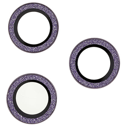 For iPhone 15 Pro / 15 Pro Max Camera Lens Protector Set Tempered Glass Glitter Bling Ring Lens Film