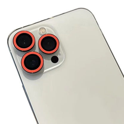 For iPhone 15 Pro / 15 Pro Max Luminous Camera Lens Protector Set Tempered Glass Individual Ring Lens Film