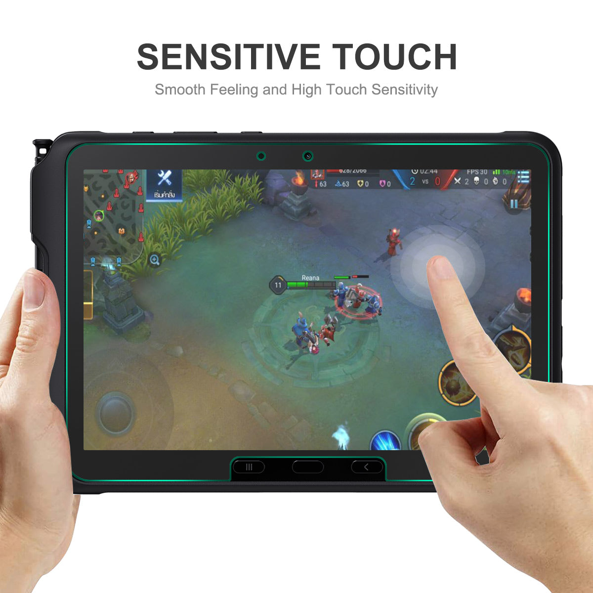 ENKAY HAT PRINCE 2Pcs For Samsung Galaxy Tab Active4 Pro 0.33mm 9H Screen Protector 2.5D HD Clear High Aluminium-silicon Glass Film