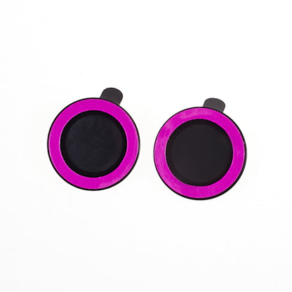 For iPhone 15 / 15 Plus Camera Lens Protector Set Luminous Ring Tempered Glass Back Lens Film