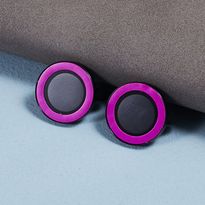For iPhone 15 / 15 Plus Camera Lens Protector Set Luminous Ring Tempered Glass Back Lens Film