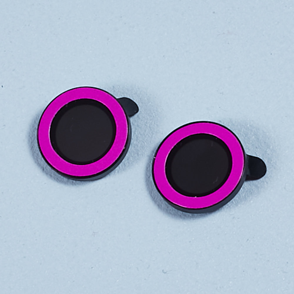 For iPhone 15 / 15 Plus Camera Lens Protector Set Luminous Ring Tempered Glass Back Lens Film