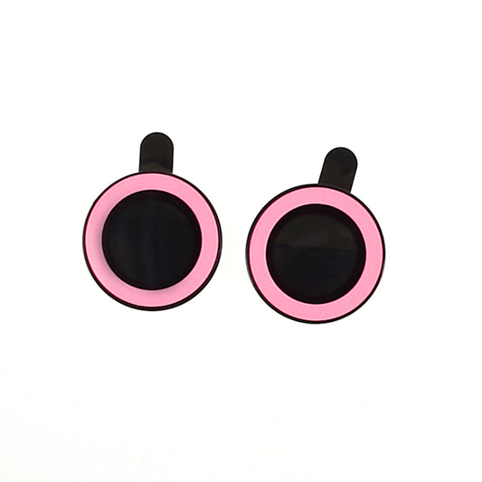 For iPhone 15 / 15 Plus Camera Lens Protector Set Luminous Ring Tempered Glass Back Lens Film