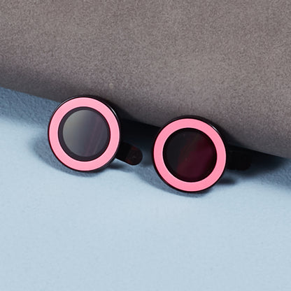 For iPhone 15 / 15 Plus Camera Lens Protector Set Luminous Ring Tempered Glass Back Lens Film