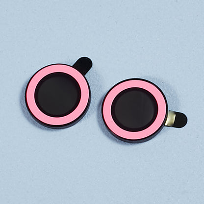 For iPhone 15 / 15 Plus Camera Lens Protector Set Luminous Ring Tempered Glass Back Lens Film