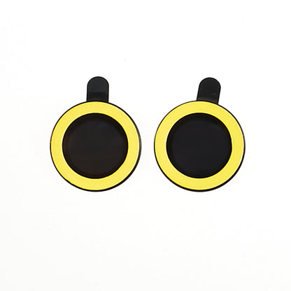 For iPhone 15 / 15 Plus Camera Lens Protector Set Luminous Ring Tempered Glass Back Lens Film