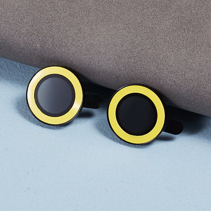 For iPhone 15 / 15 Plus Camera Lens Protector Set Luminous Ring Tempered Glass Back Lens Film