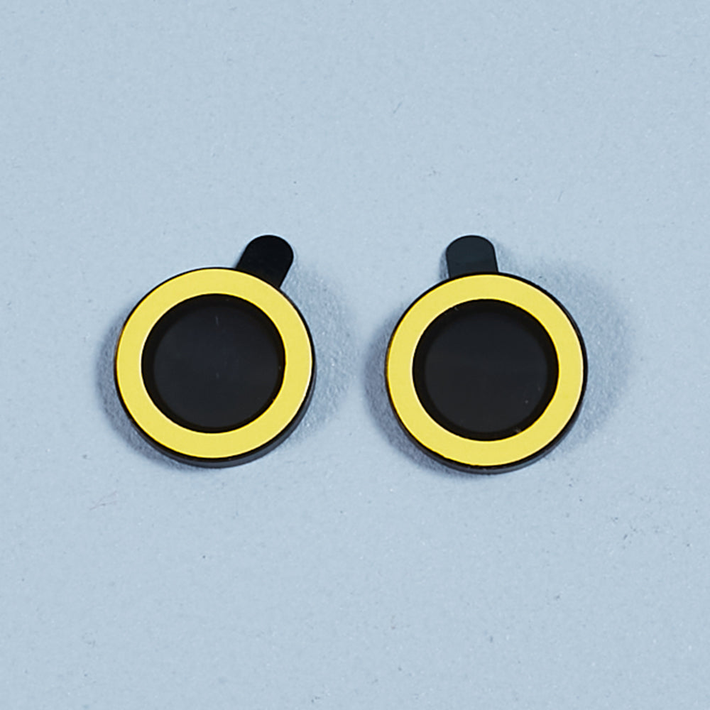 For iPhone 15 / 15 Plus Camera Lens Protector Set Luminous Ring Tempered Glass Back Lens Film