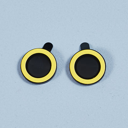 For iPhone 15 / 15 Plus Camera Lens Protector Set Luminous Ring Tempered Glass Back Lens Film