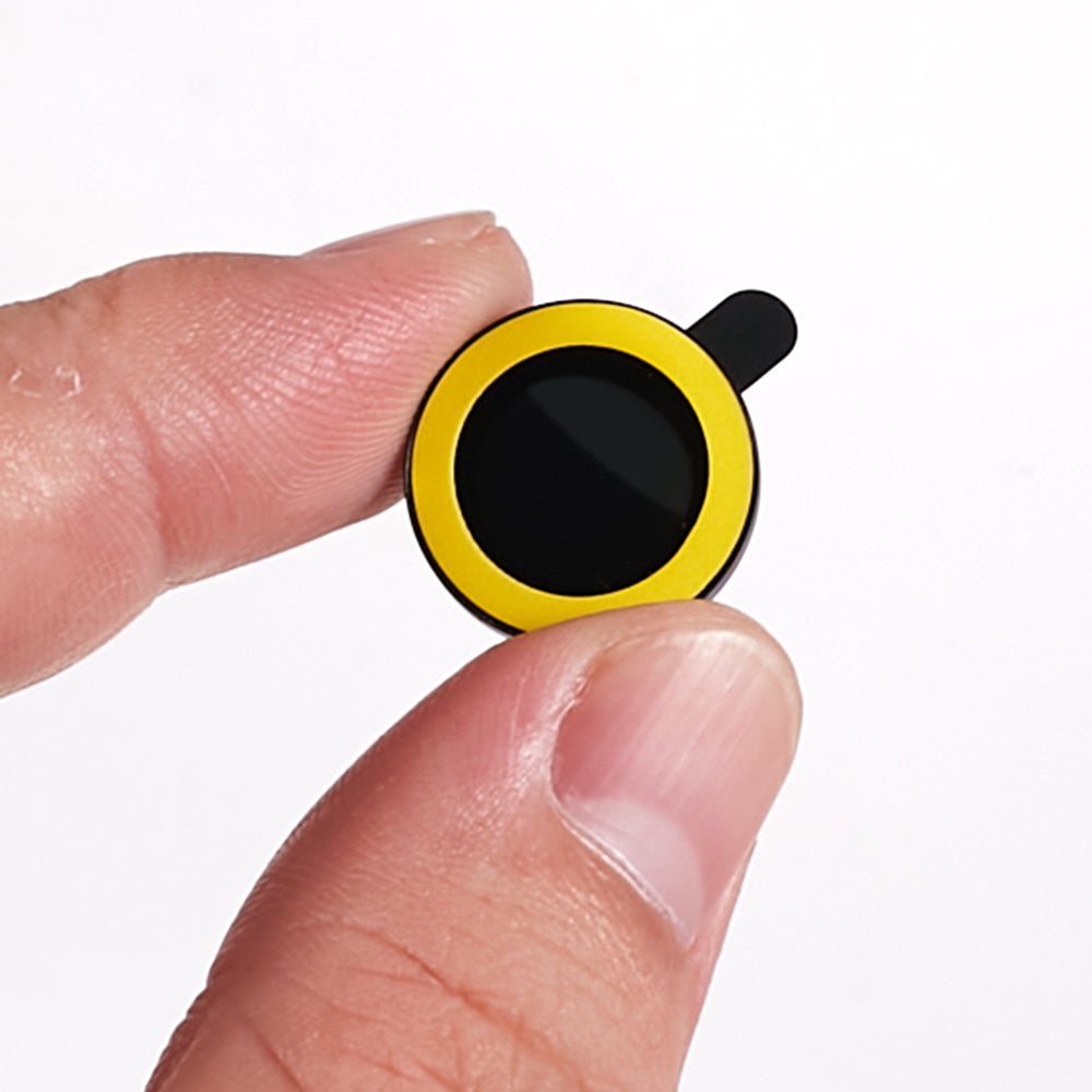 For iPhone 15 / 15 Plus Camera Lens Protector Set Luminous Ring Tempered Glass Back Lens Film