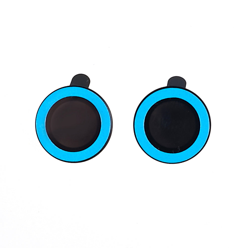 For iPhone 15 / 15 Plus Camera Lens Protector Set Luminous Ring Tempered Glass Back Lens Film