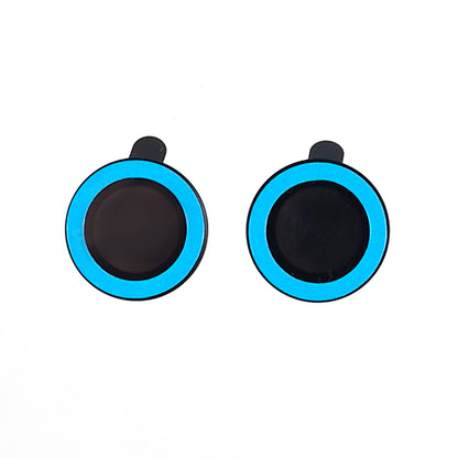 For iPhone 15 / 15 Plus Camera Lens Protector Set Luminous Ring Tempered Glass Back Lens Film