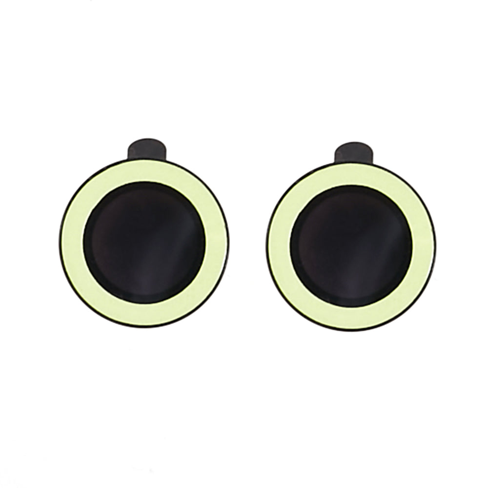 For iPhone 15 / 15 Plus Camera Lens Protector Set Luminous Ring Tempered Glass Back Lens Film