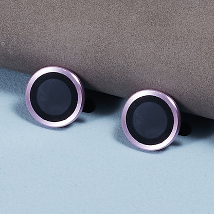 For iPhone 15 / 15 Plus Camera Lens Protector Set Electroplating Ring HD Tempered Glass Lens Film