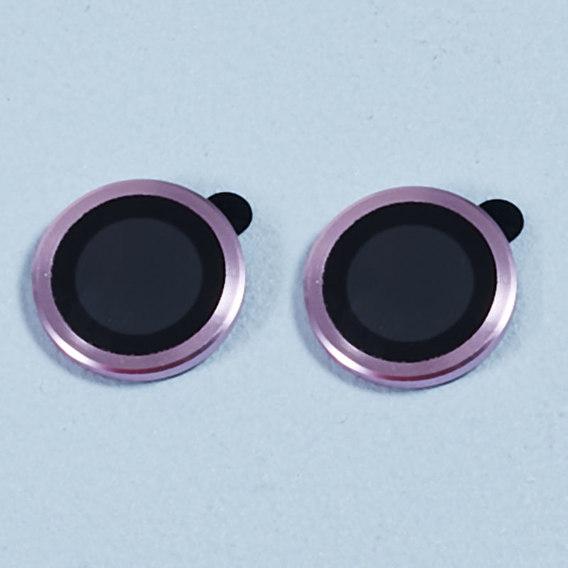 For iPhone 15 / 15 Plus Camera Lens Protector Set Electroplating Ring HD Tempered Glass Lens Film