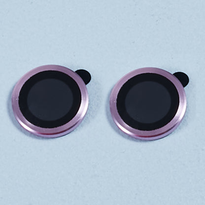 For iPhone 15 / 15 Plus Camera Lens Protector Set Electroplating Ring HD Tempered Glass Lens Film