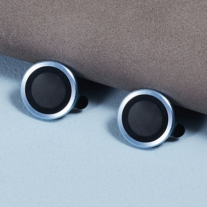 For iPhone 15 / 15 Plus Camera Lens Protector Set Electroplating Ring HD Tempered Glass Lens Film