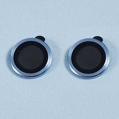 For iPhone 15 / 15 Plus Camera Lens Protector Set Electroplating Ring HD Tempered Glass Lens Film