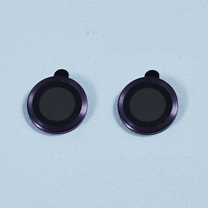 For iPhone 15 / 15 Plus Camera Lens Protector Set Electroplating Ring HD Tempered Glass Lens Film