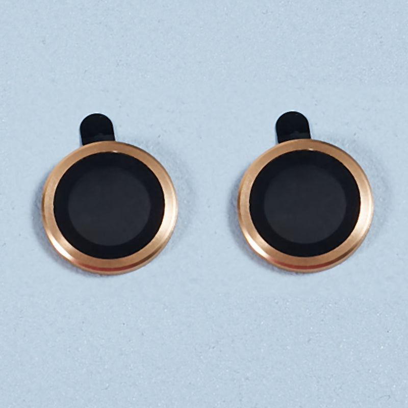 For iPhone 15 / 15 Plus Camera Lens Protector Set Electroplating Ring HD Tempered Glass Lens Film