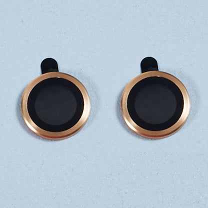 For iPhone 15 / 15 Plus Camera Lens Protector Set Electroplating Ring HD Tempered Glass Lens Film