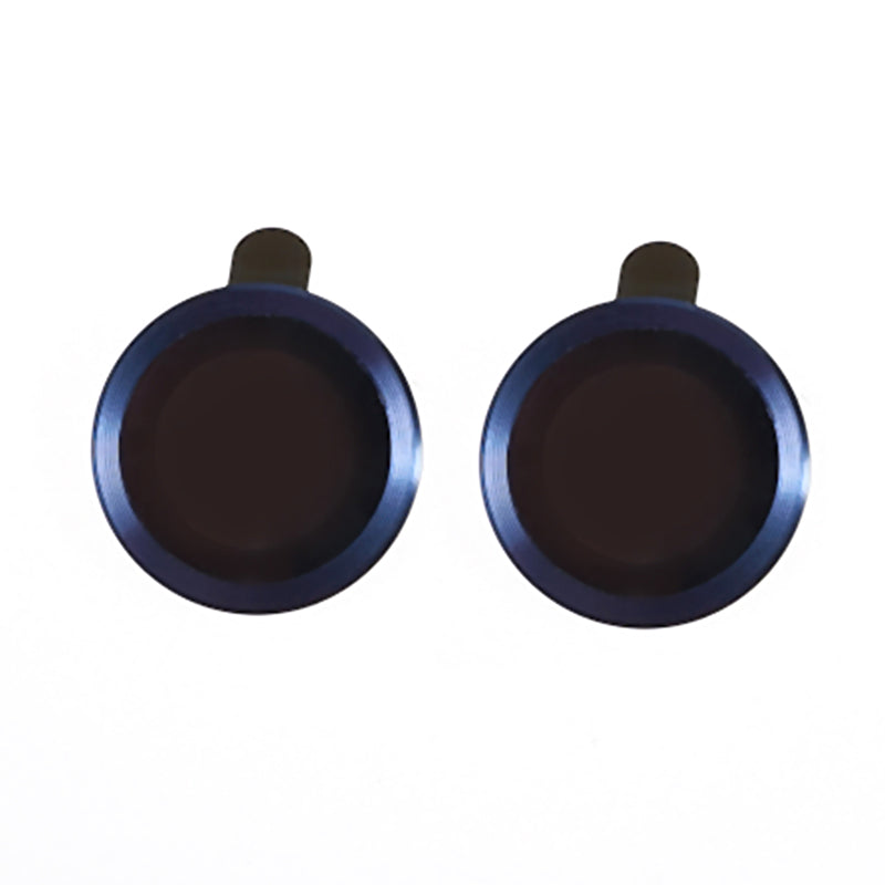 For iPhone 15 / 15 Plus Camera Lens Protector Set Electroplating Ring HD Tempered Glass Lens Film
