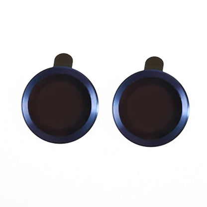For iPhone 15 / 15 Plus Camera Lens Protector Set Electroplating Ring HD Tempered Glass Lens Film