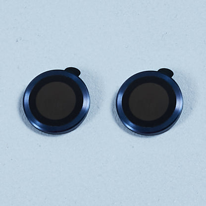 For iPhone 15 / 15 Plus Camera Lens Protector Set Electroplating Ring HD Tempered Glass Lens Film