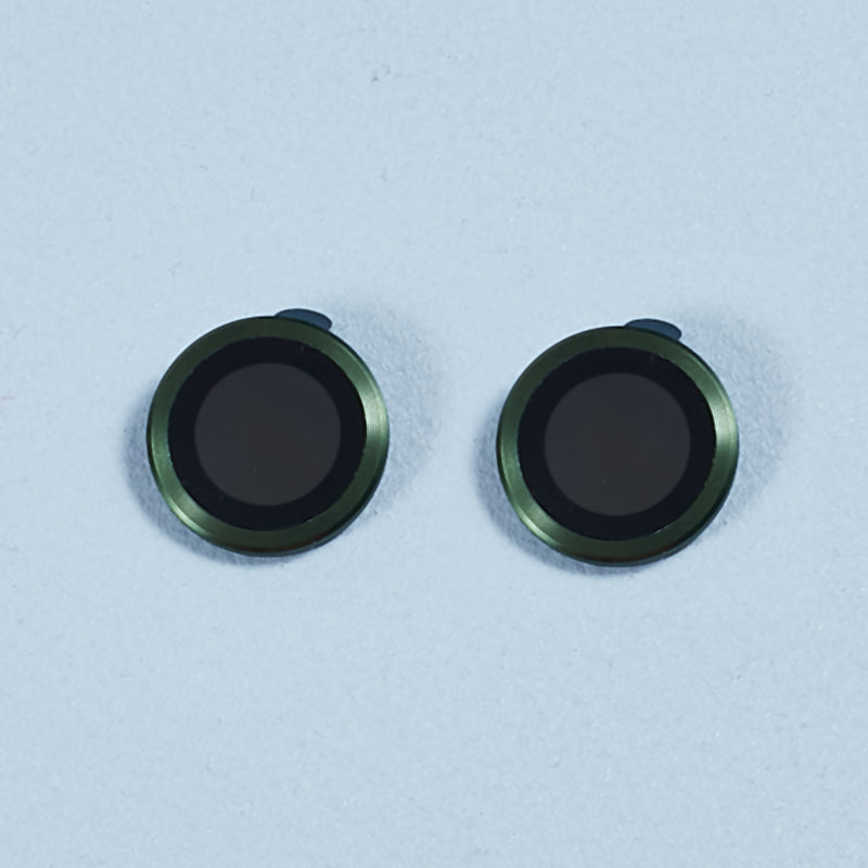 For iPhone 15 / 15 Plus Camera Lens Protector Set Electroplating Ring HD Tempered Glass Lens Film